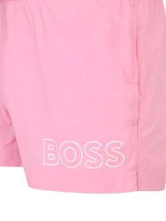 BOSS Badeshorts 'Mooneye' rosa/schwarz/weiß
