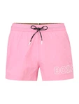 BOSS Badeshorts 'Mooneye' rosa/schwarz/weiß