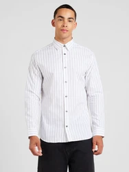 JACK & JONES Hemd JPRBLABUSHWICK STANLEY braun/grau/weiß