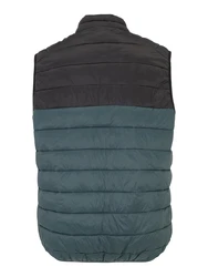 Jack & Jones Plus Steppweste JJESprint petrol / schwarz