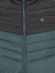 Jack & Jones Plus Steppweste JJESprint petrol / schwarz