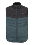 Jack & Jones Plus Steppweste JJESprint petrol / schwarz