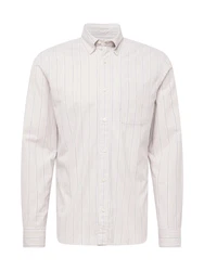 Jack & Jones Langarmhemd JPRBLUBrook OXFORD grau/hellgrau/weiß