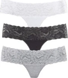 Tanga šedá / černá / bílá
