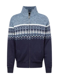 Strickjacke navy / hellblau / wei