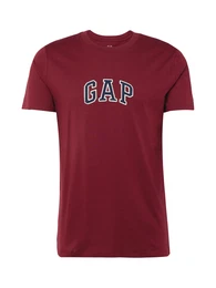 T-Shirt navy / karminrot / wei