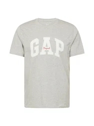 GAP T-Shirt ORIGINAL hellgrau/weiß