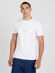 GAP T-Shirt ORIGINAL creme/elfenbein/dunkelrot/weiß