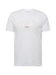 GAP T-Shirt ORIGINAL creme/elfenbein/dunkelrot/weiß