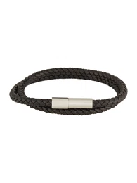Armband 'INDUSTRIAL FACETS' schwarz / silber