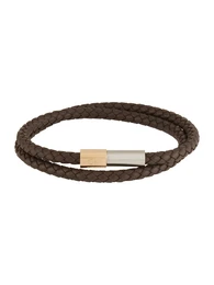 Armband 'INDUSTRIAL FACETS' braun