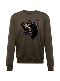 Sweatshirt safran / grau / oliv / schwarz