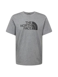 T-Shirt 'EASY' graumeliert / schwarz