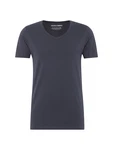 JACK & JONES Shirt V-NECK TEE S/S NOOS navy