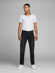 JACK & JONES Shirt V-NECK TEE S/S NOOS wei