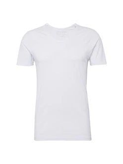 JACK & JONES Shirt V-NECK TEE S/S NOOS wei
