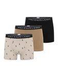 Polo Ralph Lauren Boxershorts 'Classic' greige / khaki / schwarz / weiß Polo Ralph Lauren Boxershorts 'Classic' greige / khaki / schwarz / weiß