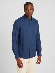 KnowledgeCotton Apparel Hemd navy
