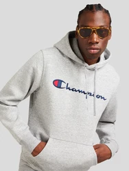 Champion Herren Hoodie Hooded Sweatshirt navy/graumeliert/rot