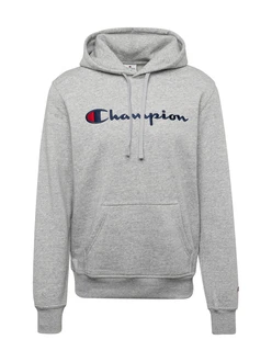 Champion Herren Hoodie Hooded Sweatshirt navy/graumeliert/rot
