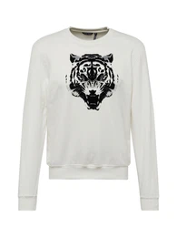 Sweatshirt creme / hellblau / grau / schwarz