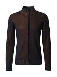 Strickjacke 'Oklavin' navy / braun