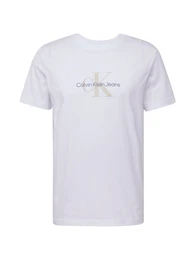 T-Shirt 'DISTRESSED' kitt / dunkelblau / wei