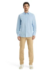 SCOTCH & SODA Hemd Langarmhemd hellblau