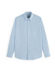 SCOTCH & SODA Hemd Langarmhemd hellblau
