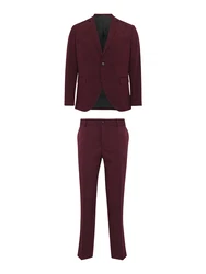 Jack & Jones Plus Anzug Franco weinrot
