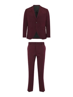 Jack & Jones Plus Anzug Franco weinrot