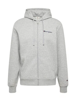 Champion Authentic Athletic Apparel Sweatjacke Hooded Full Zip Sweatshirt hellgrau