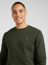 FARAH Sweatshirt 'TIM' gelb/dunkelgrün
