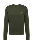FARAH Sweatshirt 'TIM' gelb/dunkelgrün