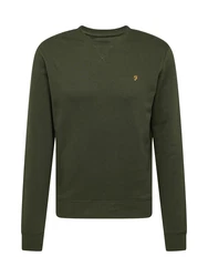 FARAH Sweatshirt 'TIM' gelb/dunkelgrün