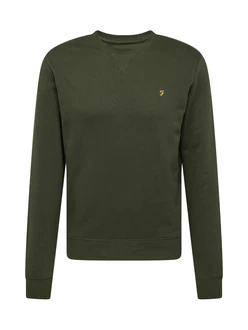 FARAH Sweatshirt 'TIM' gelb/dunkelgrün