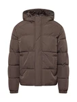 Jack & Jones Herren Winterjacke JjeBradley Puffer mit Kapuze dunkelbraun