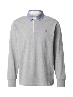 Gant Langarm-Poloshirt REG CHAMBRAY HEAVY RUGGER Gant Langarm-Poloshirt REG CHAMBRAY HEAVY RUGGER