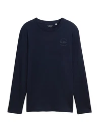 Shirt navy / taubenblau