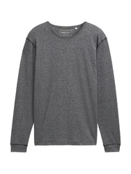 TOM TAILOR DENIM Shirt schwarzmeliert