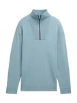 TOM TAILOR Strickpullover Troyer - Relaxed Fit Grau/Hellblau/Blau/Grau/Hellblau/Blau/Grau/Hellblau/Blau/Grau/Hellblau/Blau/Grau/Hellblau/Blau/Grau/Hellblau/Blau/Grau/Hellblau/Blau/Grau/Hellblau/Blau/Grau/Hellblau/Blau/Grau/Hellblau/Blau/Grau/Hellblau/Blau/Grau/Hellblau/Blau