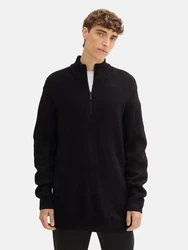 TOM TAILOR Denim Strickpullover schwarz