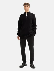 TOM TAILOR Denim Strickpullover schwarz