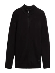 TOM TAILOR Denim Strickpullover schwarz