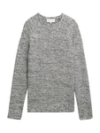 TOM TAILOR DENIM Pullover schwarz/weiß