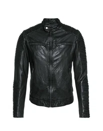 BE EDGY Lederjacke Blake schwarz