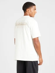NAPAPIJRI T-Shirt 'S-ALBULA' greige/weiß