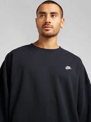 Nike Sportswear Sweatshirt 'CLUB FT' schwarz/weiß