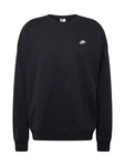 Nike Sportswear Sweatshirt 'CLUB FT' schwarz/weiß