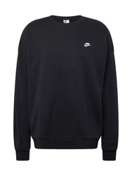 Nike Sportswear Sweatshirt 'CLUB FT' schwarz/weiß